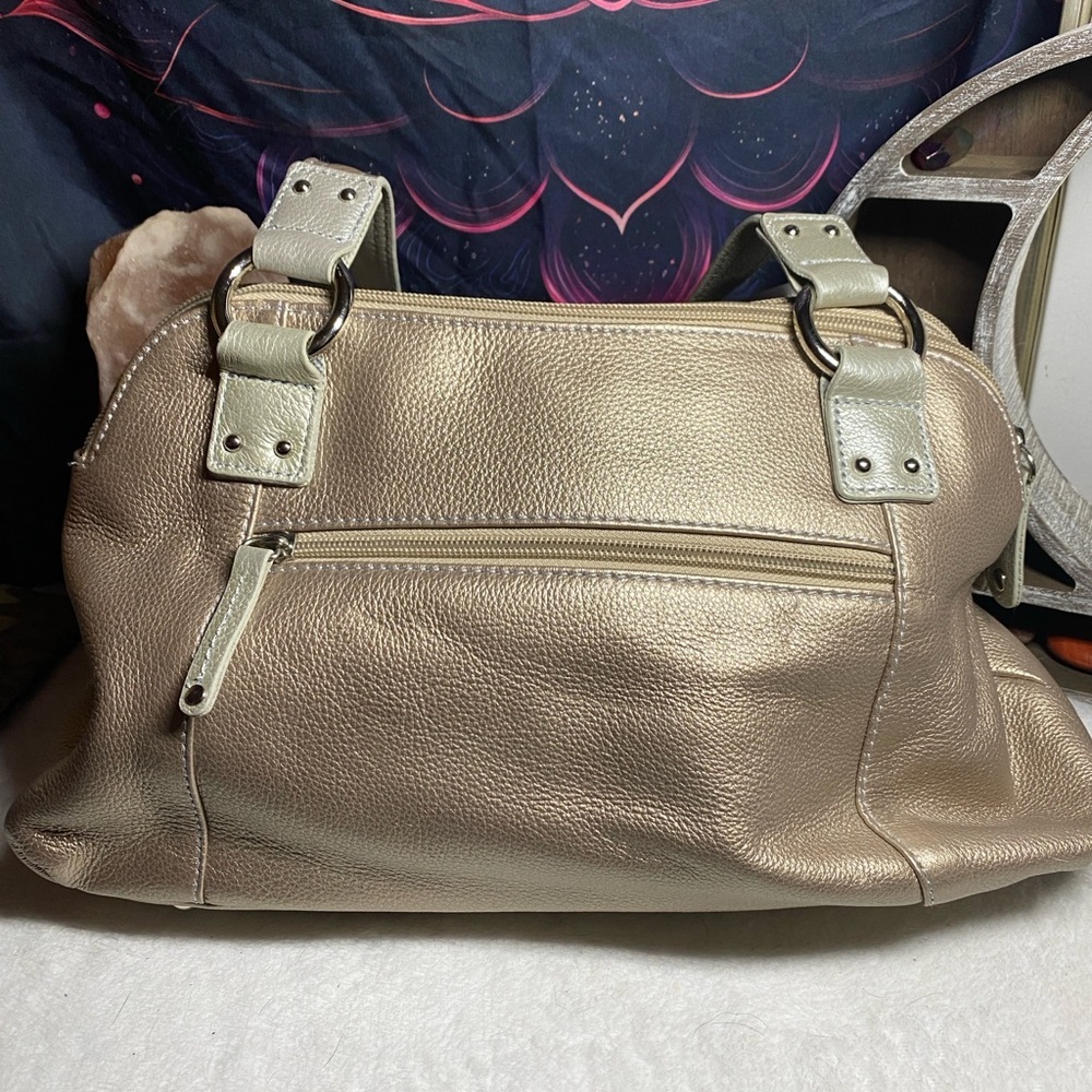 EUC Champagne Tignanello Shoulder Bag - Picture 3 of 8